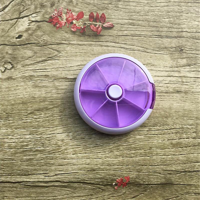 Pill Storage Box Medicine Case 7 Day Organizer Round Shape Portable For Travel New
