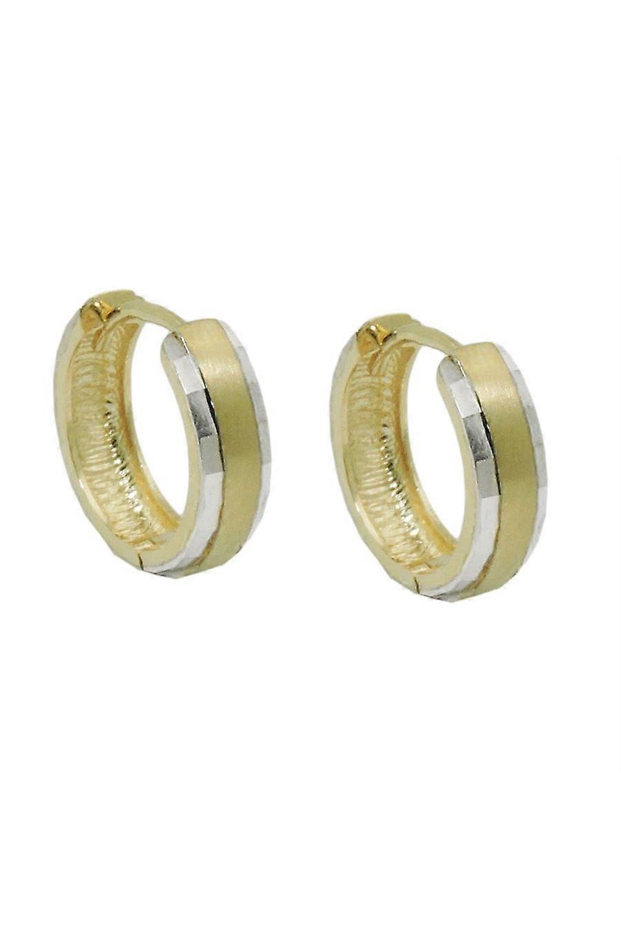 Hoop Earrings Bicolor 9k Gold - Gl431441