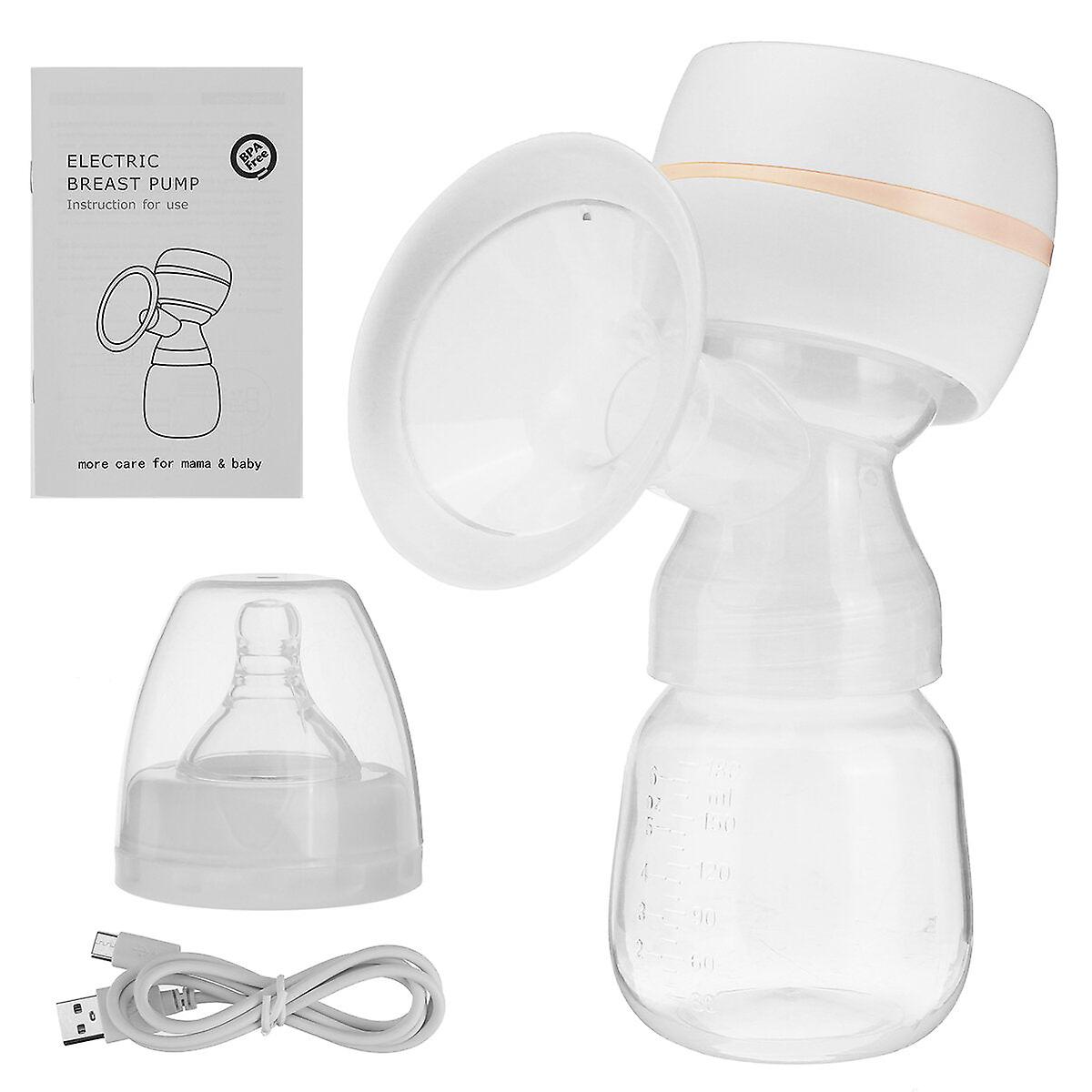 Electric Breast Pump Breast Massager Mute Milk Feeding Collector Portable Baby Breastfeeding Bottle Lactation Soft Painless