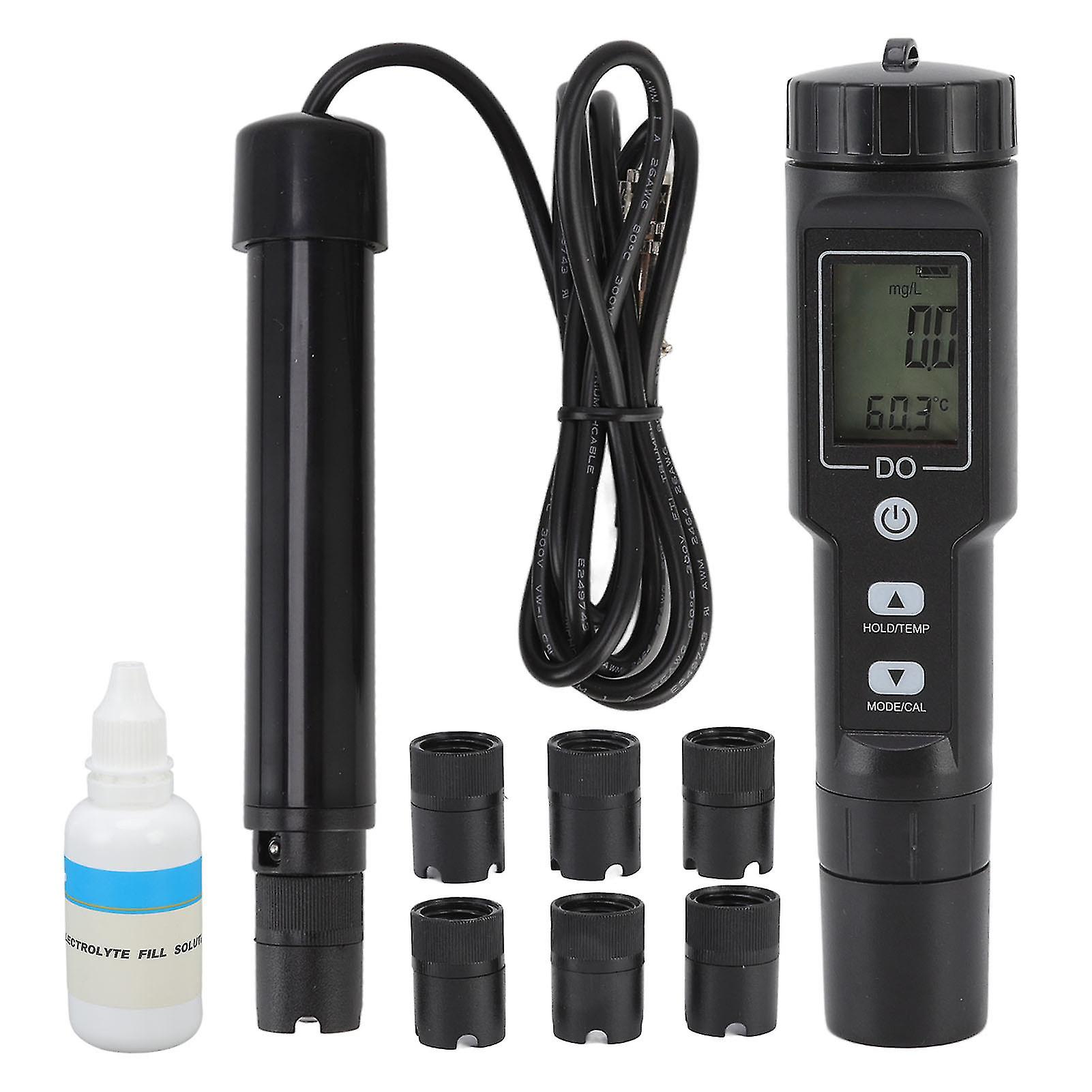 Detachable Probe Dissolved Oxygen Meter - Digital Screen Display, Ideal for Aquarium Experiment Research