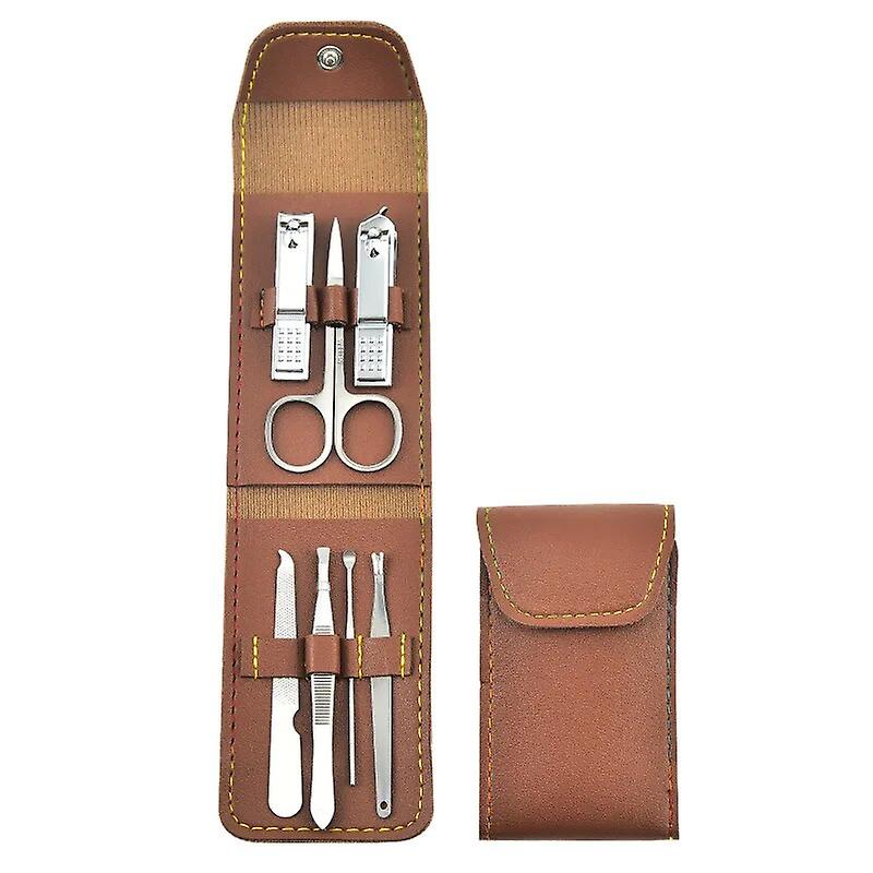 7 stuks Manicure Tool Kit Home Nagelknipper Set Nagelknippers Schoonheid Nagel Tools Set ~ 19454
