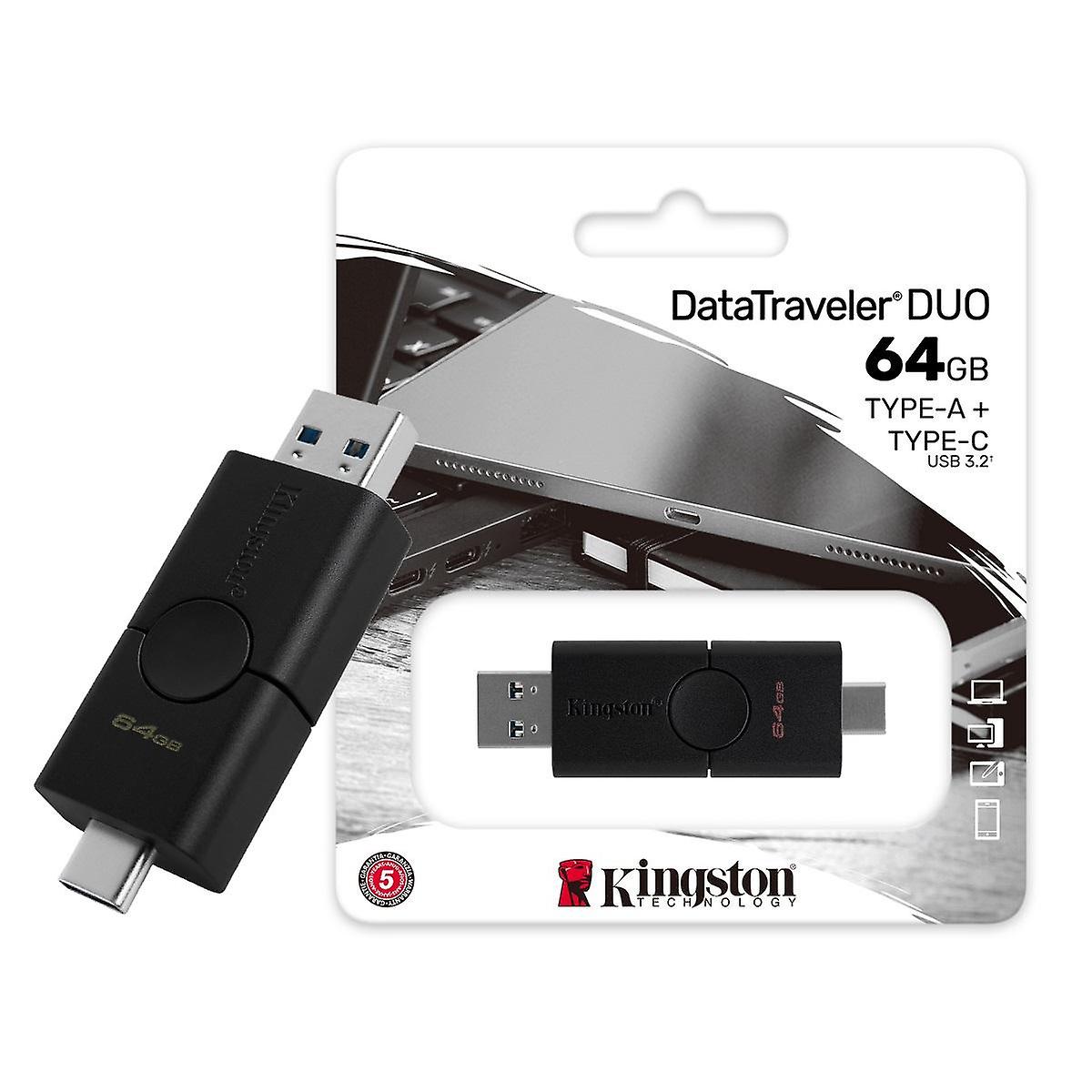 Kingston DataTraveler DUO USB-A / USB Type-C θύρες - 64GB