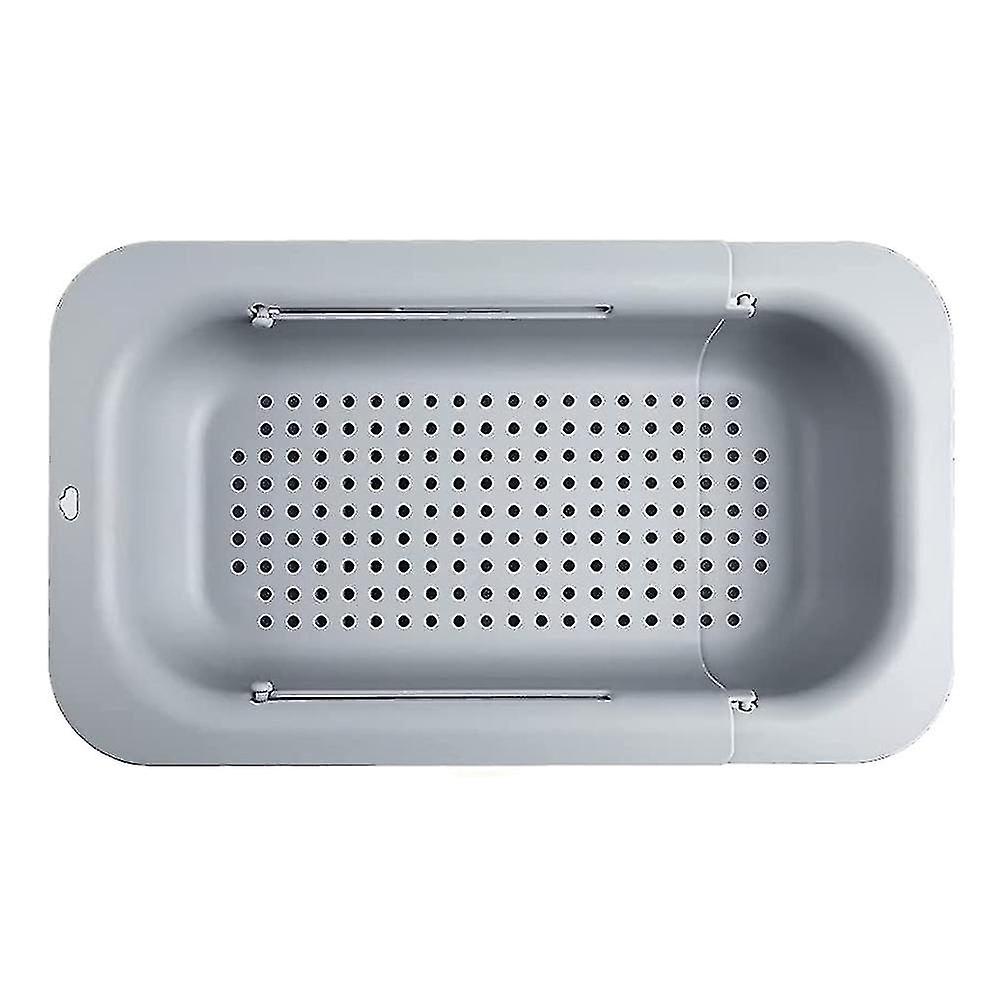 Expandable Over-the-Sink Colander Strainer with Retractable Kitchen Basket