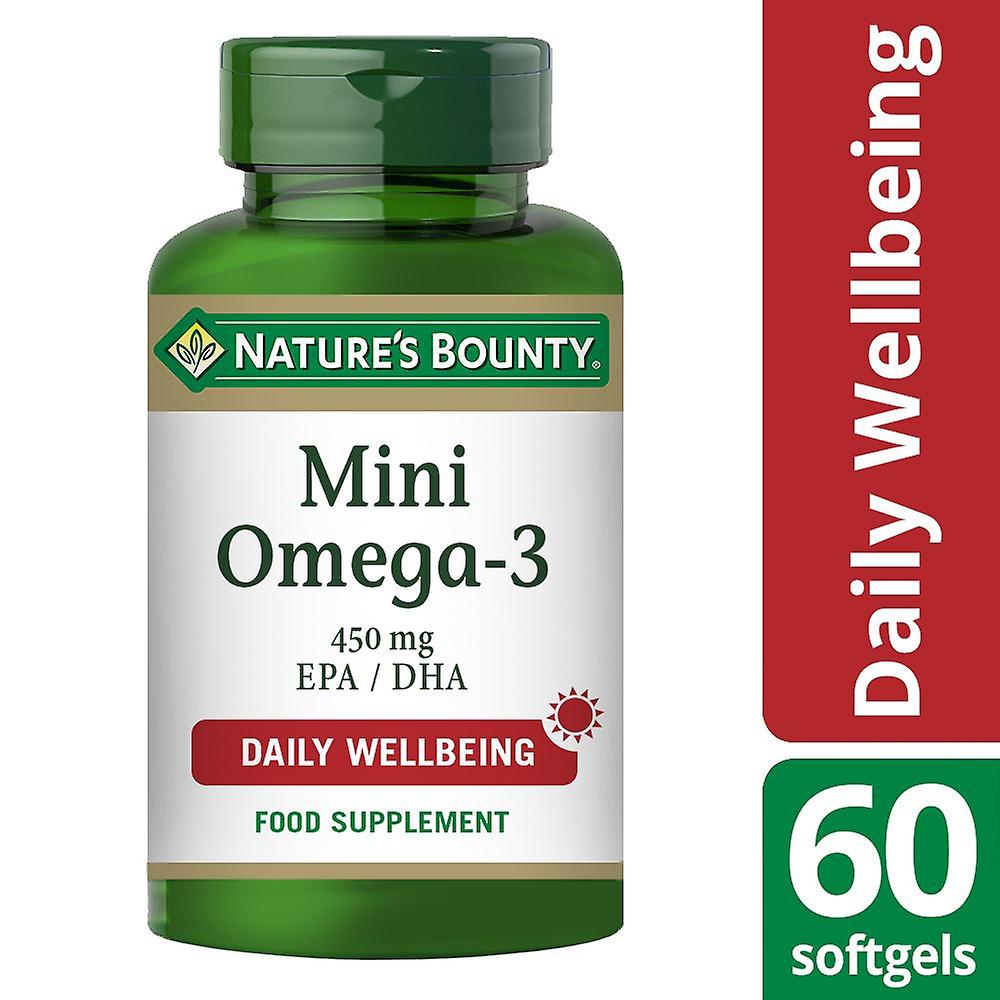 Nature's Bounty Mini Omega-3 450mg EPA/DHA - 60 Mini Softgels
