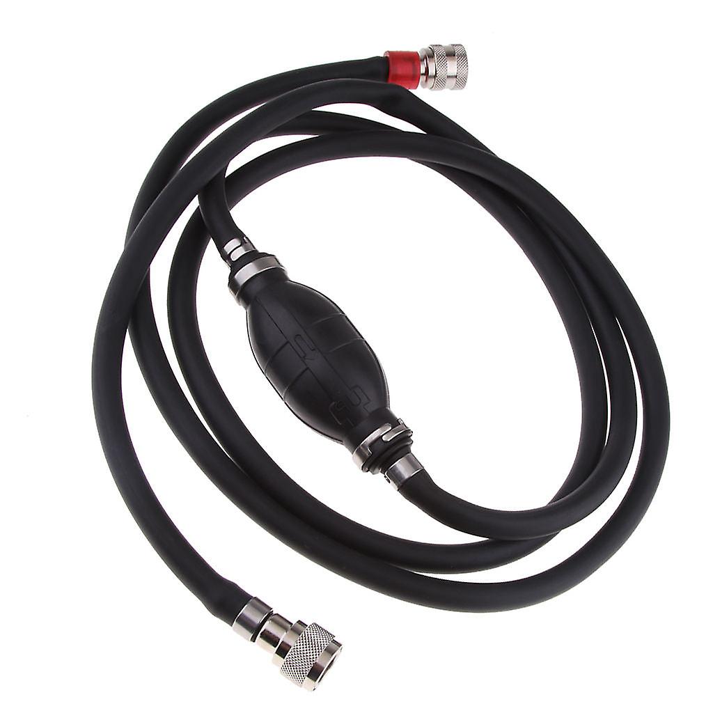 FUYGRCJ Fuel Line Assembly 5/16inch 6.88FT Fuel Line Hose Assembly Hand Fuel Line Outboard Primer Bulb Assembly Kit 304 Stainless Steel Ear Clip Ship