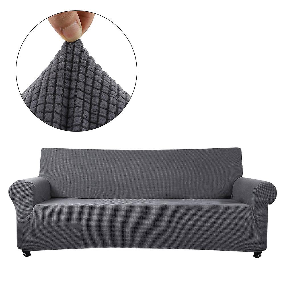 Waterproof Elastic Dustproof Slipcover Sofa Cover Set Cushion Protector  (Gray For Couch)