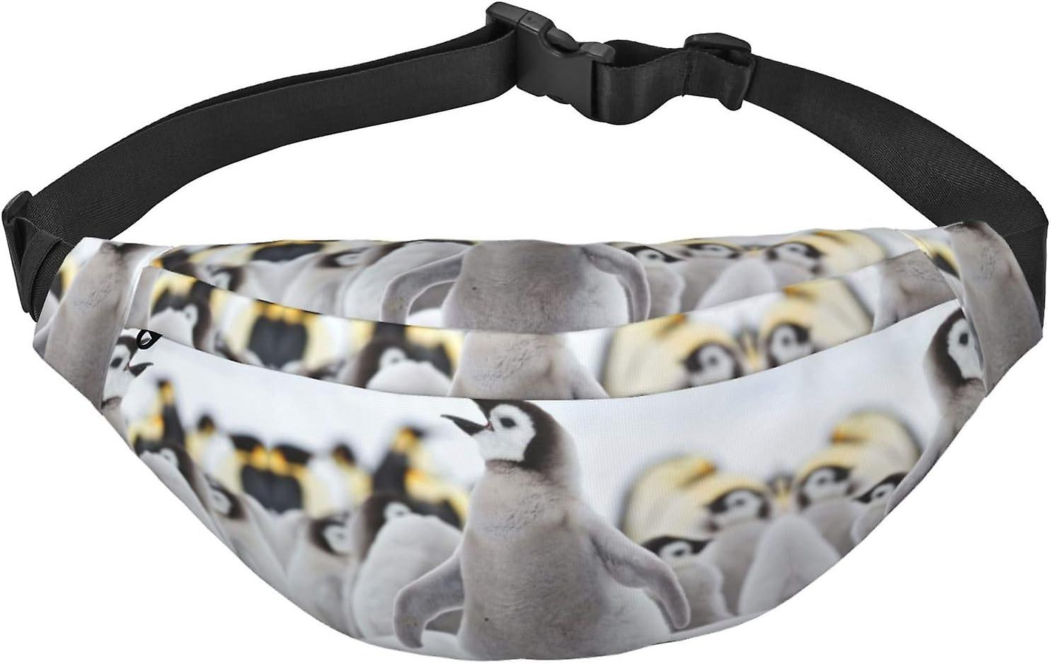 AF00531ファニーパック、クロスボディウエストバッグパック、男性女性のための旅行ランニング用ベルトバッグ-かわいいペンギンの動物パターン