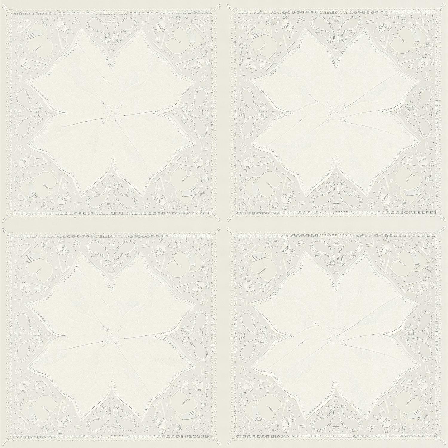 Exclusief luxe behang Profhome 378451-GU vliesbehang licht gestructureerd design mat wit grijs 5,33 m2