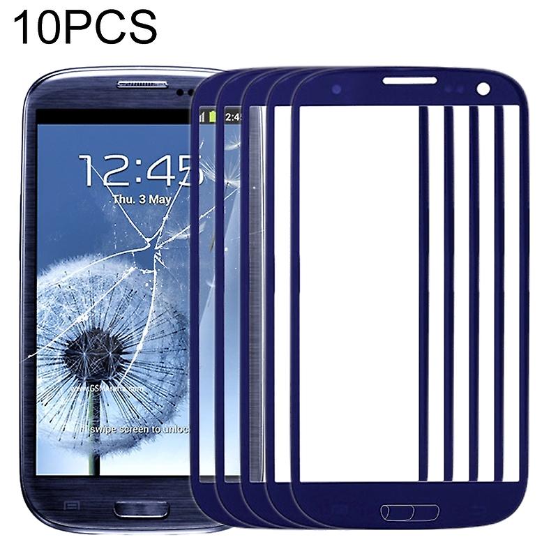 10 PCS Front Screen Outer Glass Lens for Galaxy SIII