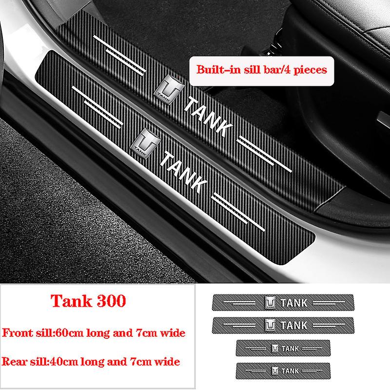 קיר גדול טנק 300 אדן הדלת לרכב מדבקה נגד צעד ברוכים הבאים דוושה נגד שריטות הגנה מפני שריטות אביזרים דקורטיביים