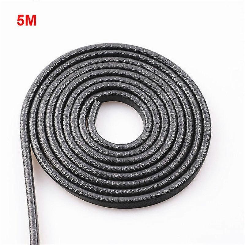 5M Car Door Anti Collision Strip with Steel Disc Bumper Trim Edge Scratch Protector Strip Sealing Guard Styling Car Decoration
