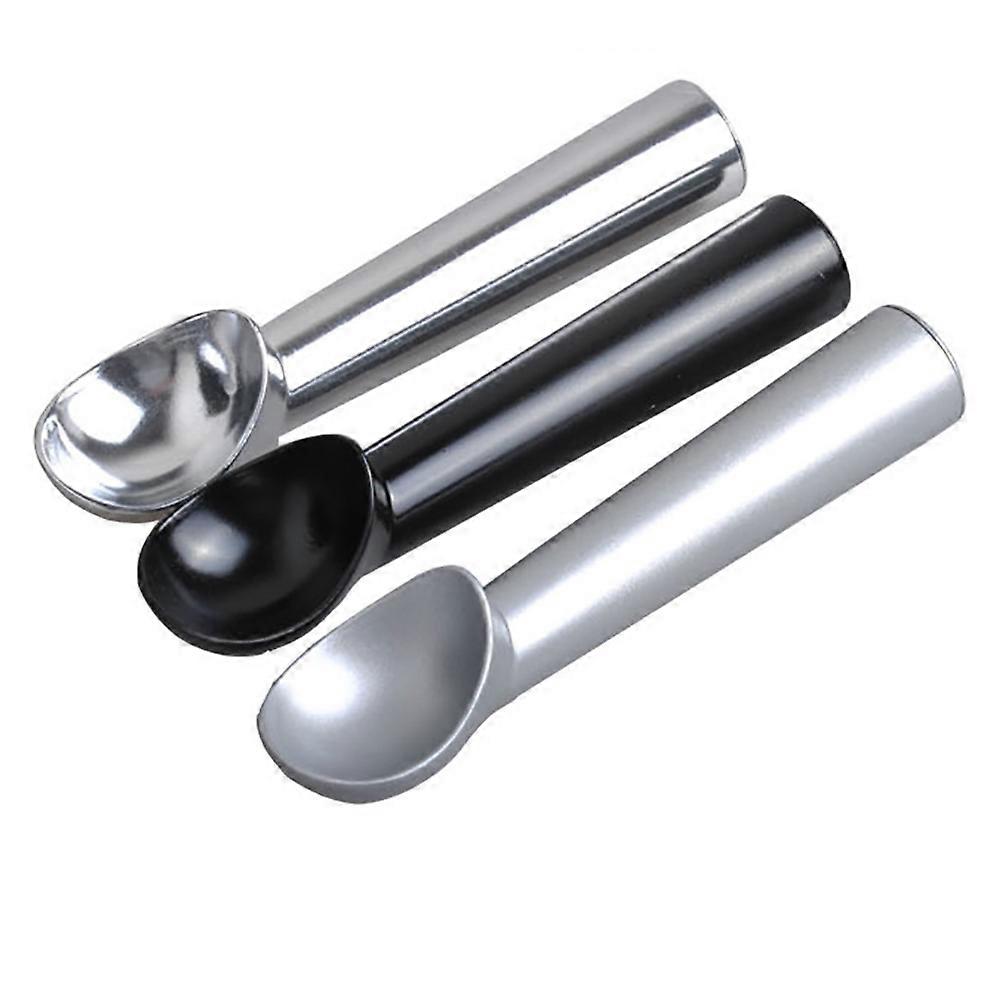 Aluminum Ice Cream Scoop Set of 3 Unique Liquid Filled Conductive Handle, Professional Non-Stick Scoop