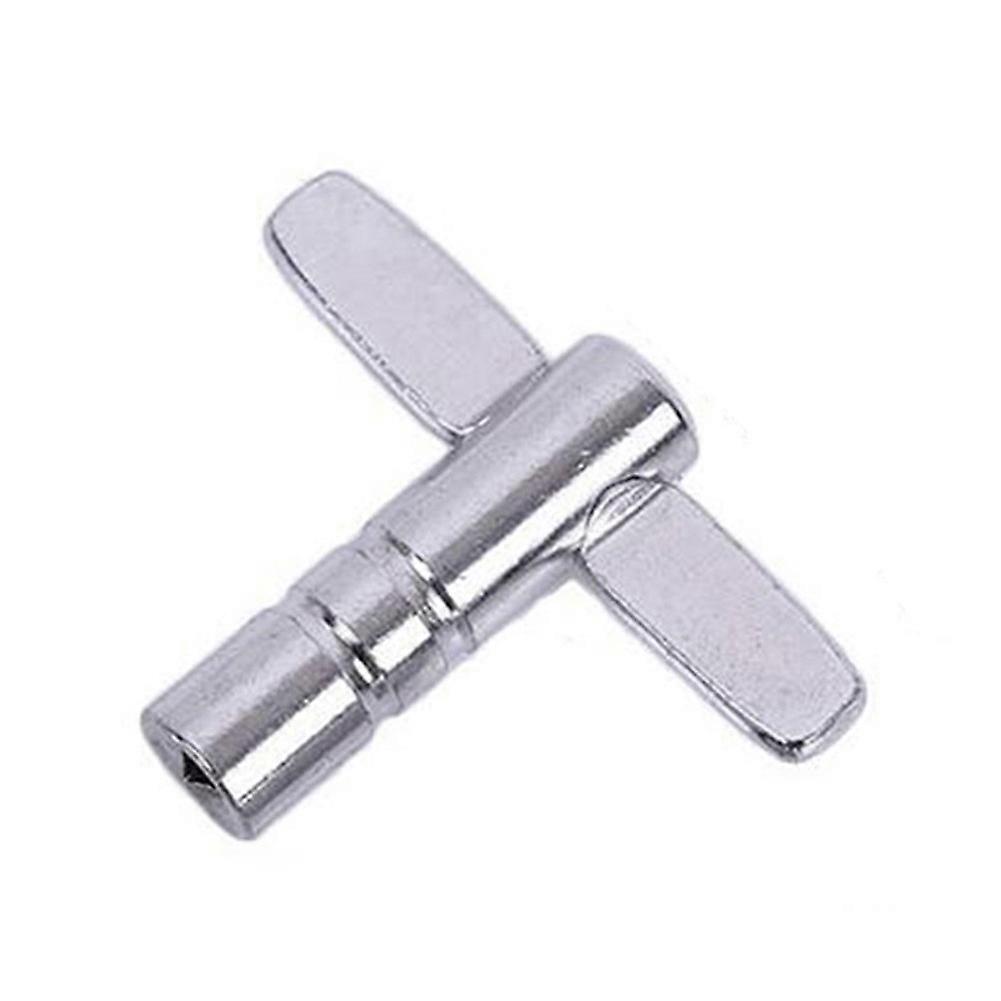 Drum Tuning Key Adjust Silver Wrench Universal 55mm T-type Standard Drum Percussion Instruments Parts Drum Lovers Tools