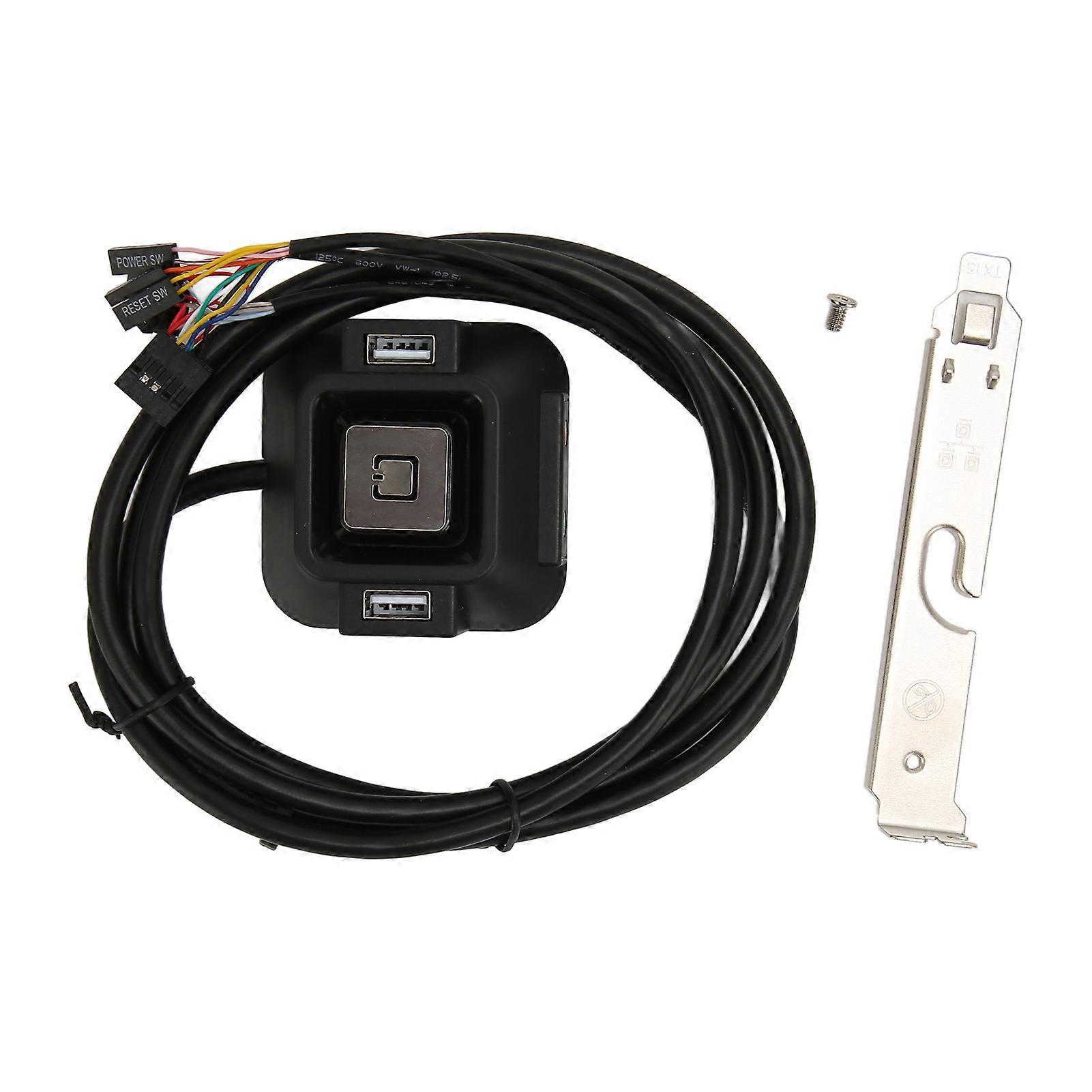 PC Power Switch 3.9ft Long USB Interface Extension Plug and Play Easy Operation PC Power Button for Desktop Computer