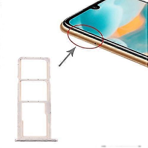 Sim Card Tray + Sim Card Tray + Micro Sd Card Tray For Huawei Y6 (2019)