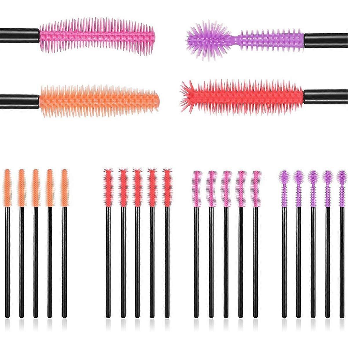 24pcs machines à coudre brosses de nettoyage, silicone 10,5 cm / 4,13 pouces 4 styles réutilisables coin recoin pour machine à coudre