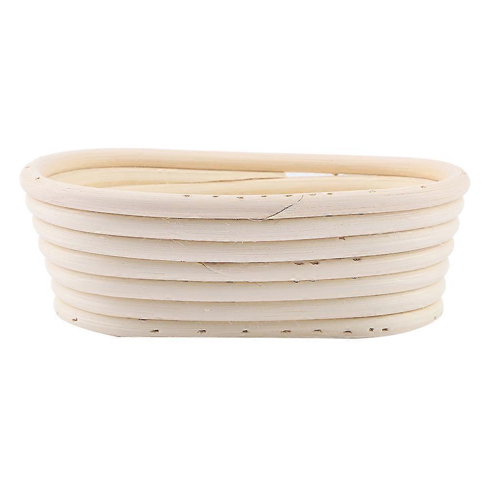 Oval Shape Handmade Bread Basket Craft Rattan Basket Bread Basket Baking Tool