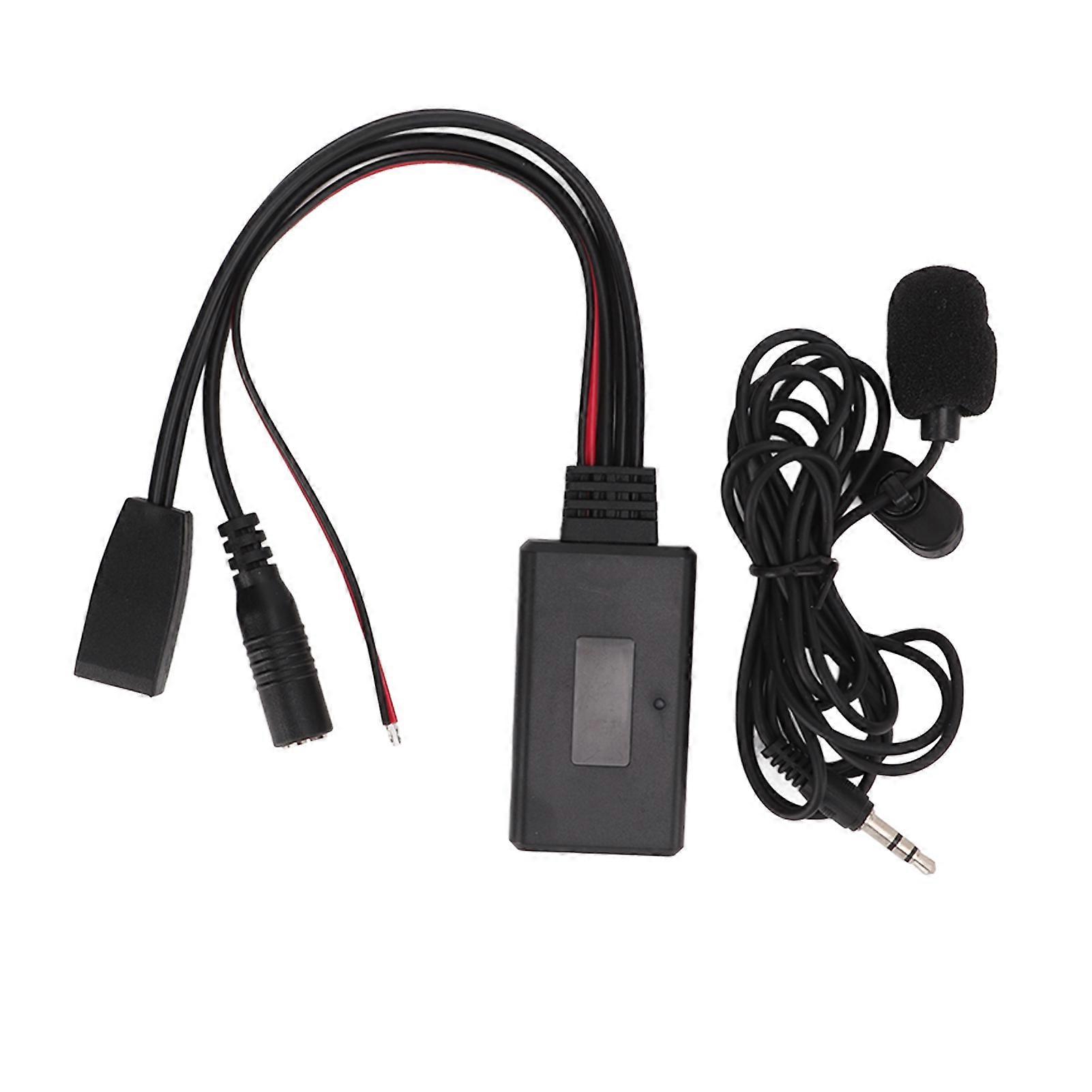 10pin Bluetooth Aux IN Adapter Cable Hands Free with Microphone Replacement for E46 1999?2006 YEMAA