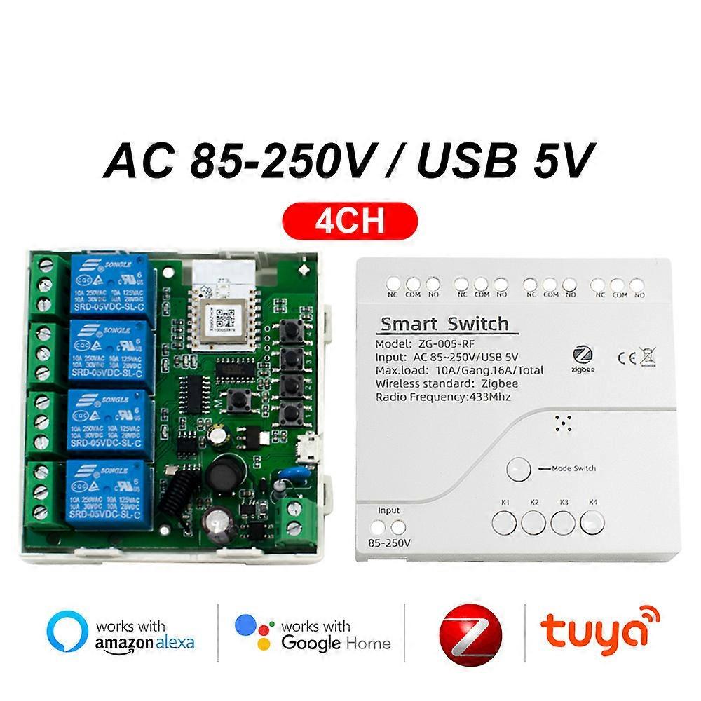 Diy Tuya Switch 30 1ch 2ch 4ch Roller Shutter Module WIFI Motor 12V 24V 220v Controller Breaker Relay For Alexa