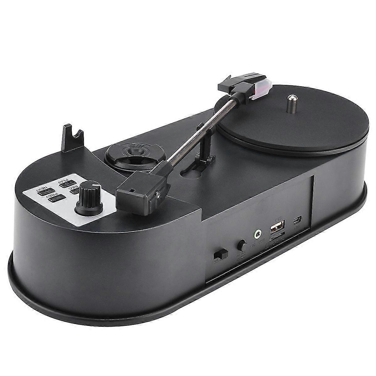 Mini Vinyl Record Player Gramophone Direkte rotation U Disk Mp3 Hastighed 33