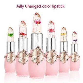 Beauty Bright Flower Crystal Jelly Lipstick Temperature Change Color Lip 6 PC