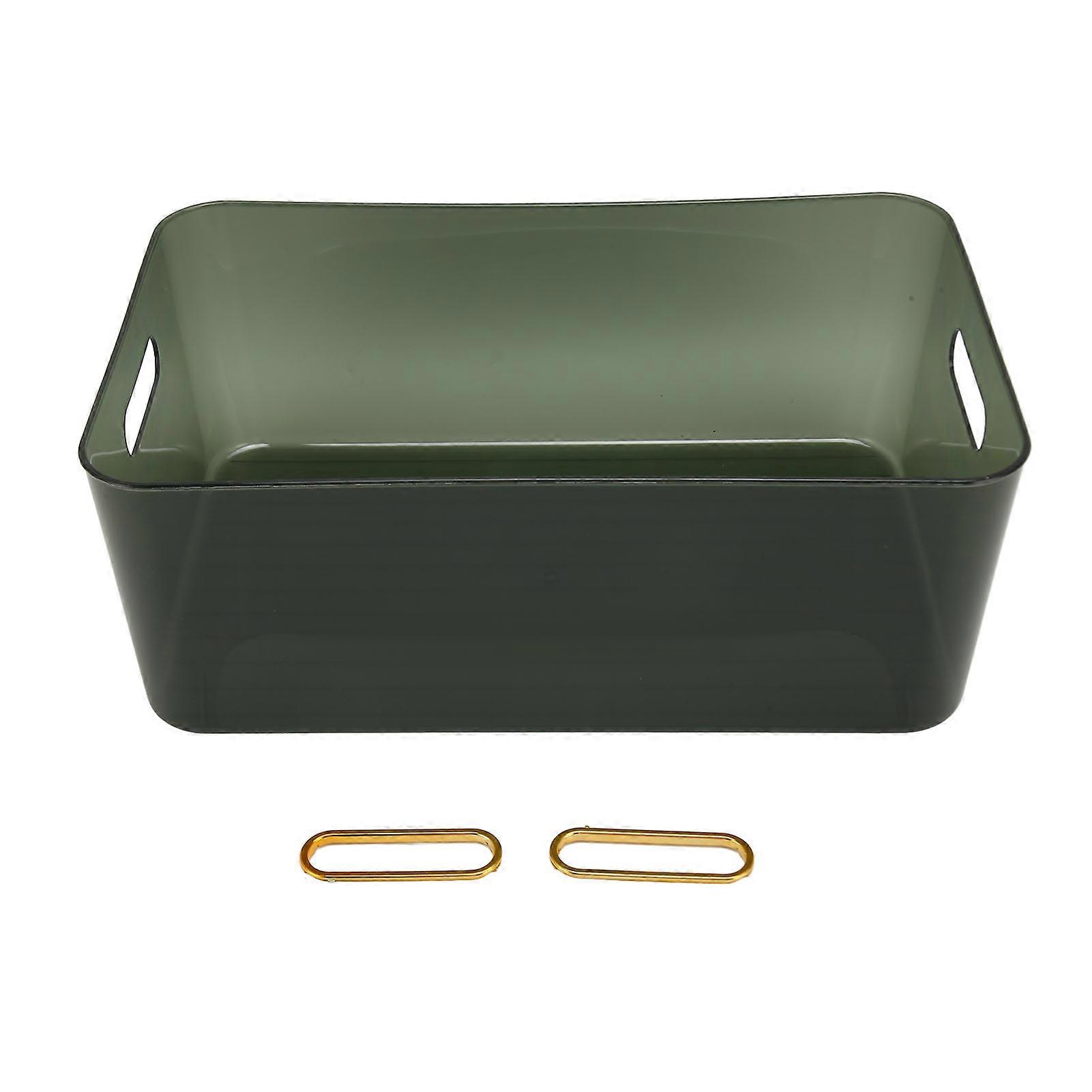 Transparent Storage Bins Large Plastic Storage Bins Multipurpose Stackable Open Organizer Bins for Office Dormitory Home