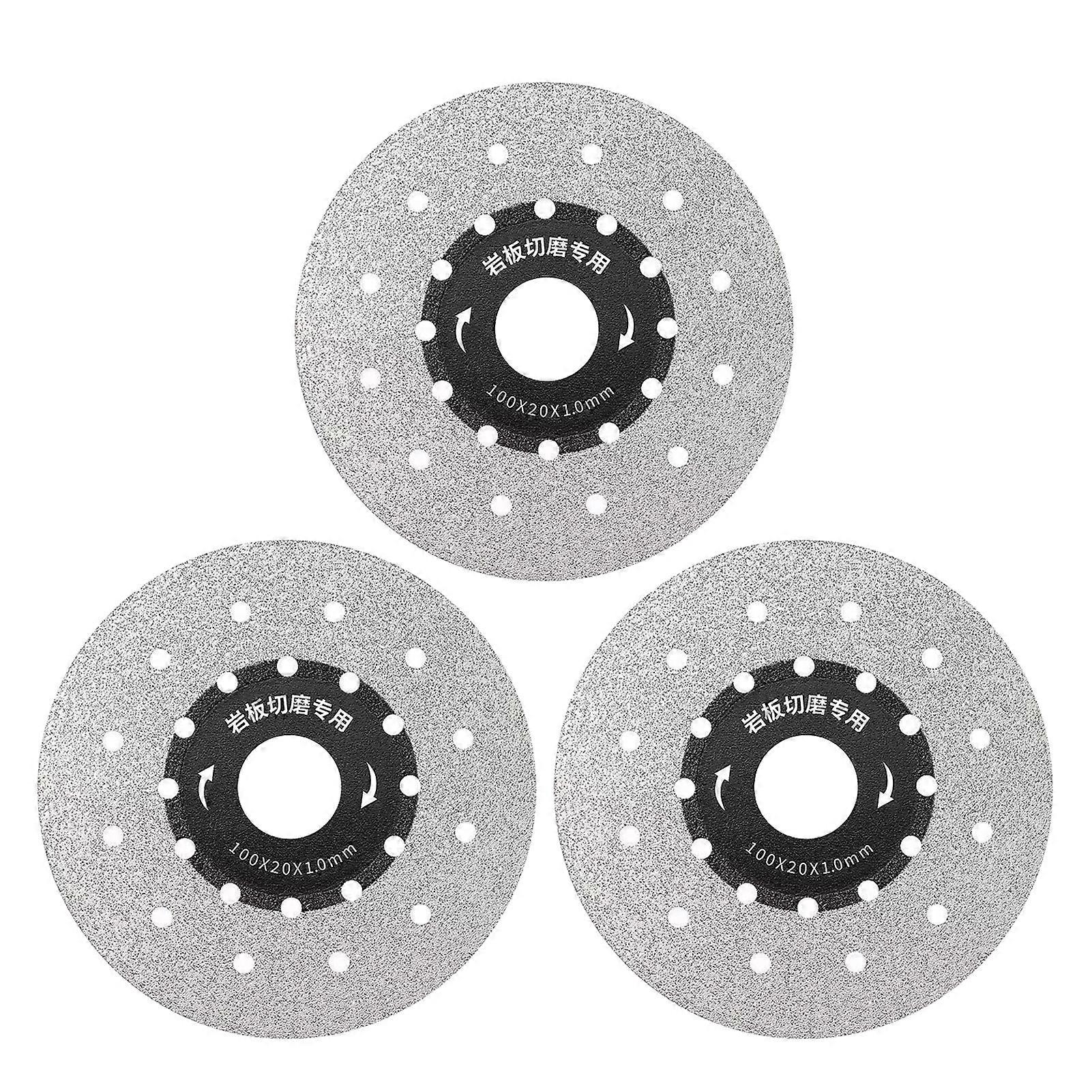 Porous Widened Cutting-Blade for Stone Ceramic 3PCS Precise Cutting Diamond-Saw-Blades for Angle Grinder