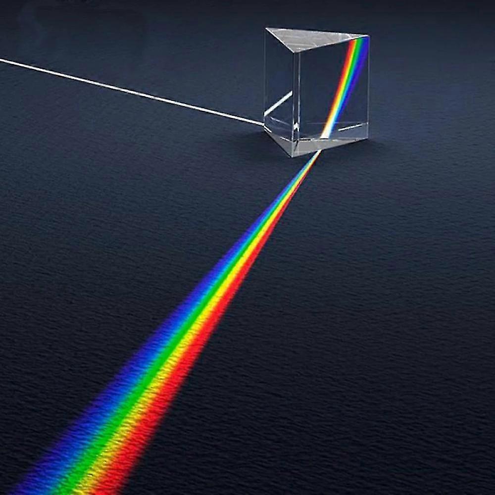 Kids Physics Light Spectrum Science Toys Glass Reflecting Triangular Color Prism