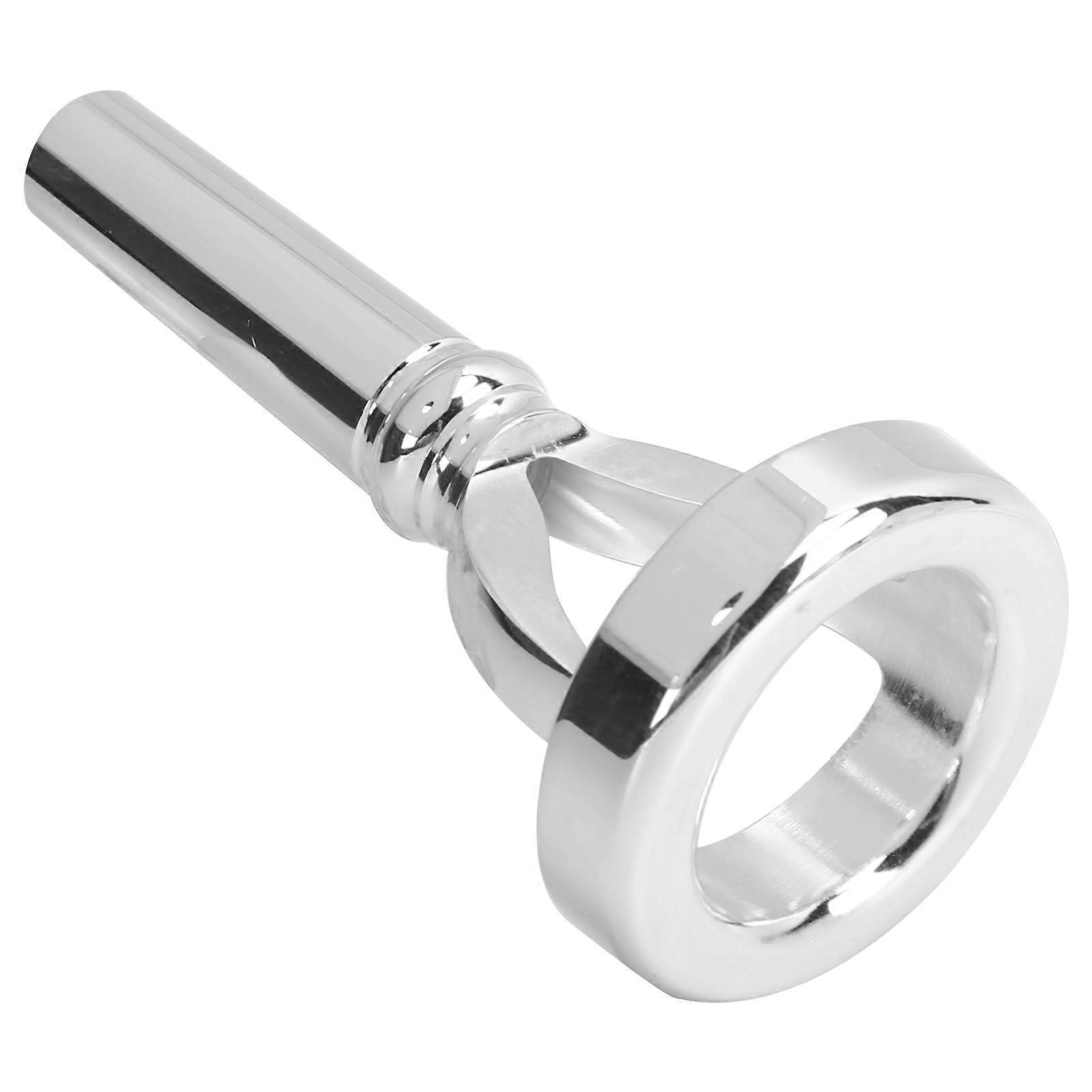 Tuba Embout Entraîneur Exercice Bouche Épais Argent Revêtement Instrument de Musique Équipement