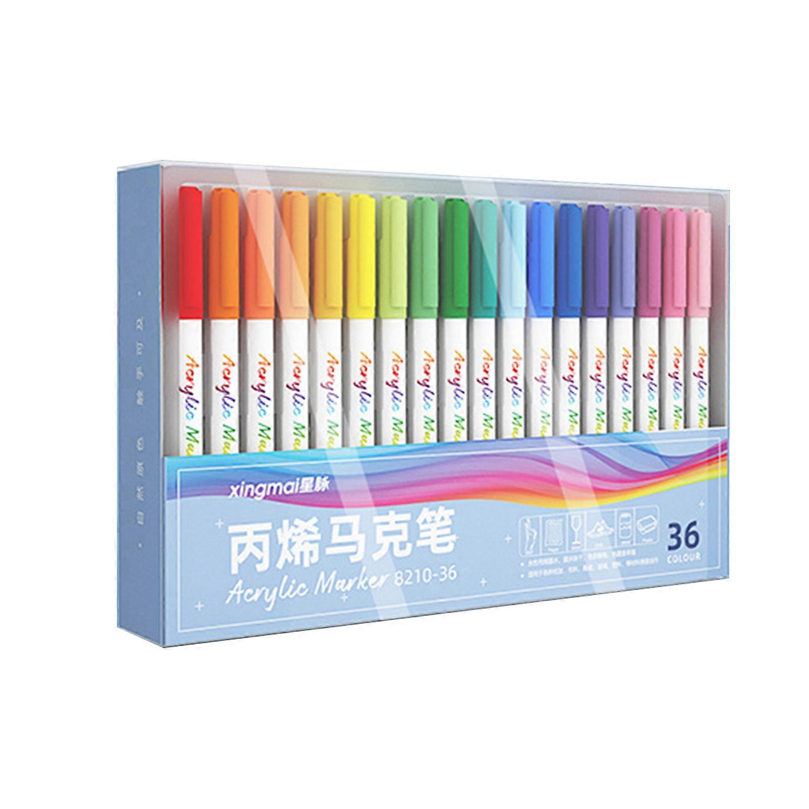 12/24/36 Colors Highlighters Pens Quick Drying Watercolor Pen for Coloring Books School Projects