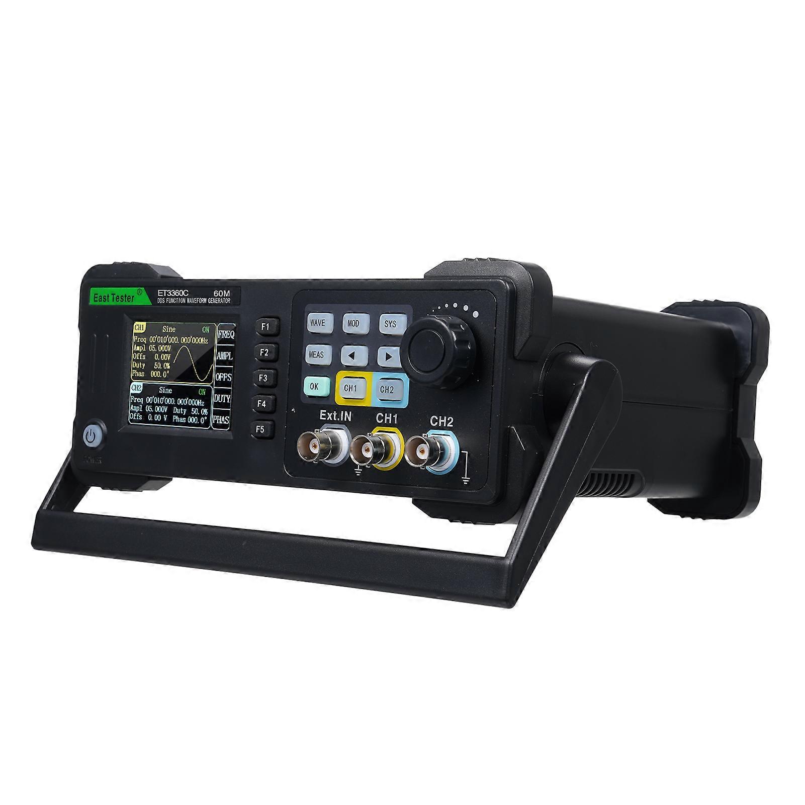 East Tester Two-Channel Function/ Arbitrary Waveform Generator 60MHz Frequency Meter ET3360C Pulse Signal Source 200MSa/s Sampling Rate