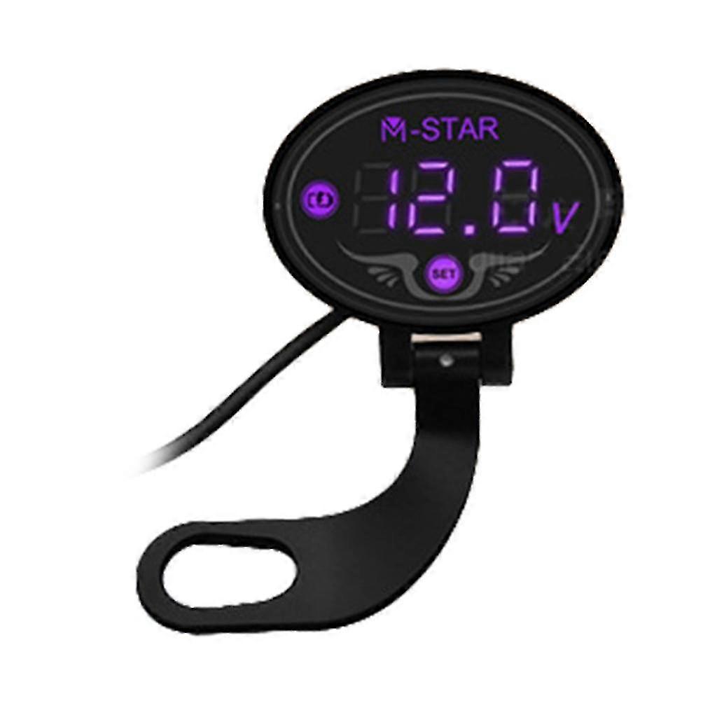 For Dc 9-24v Voltmeter Led Display Volt Meter Motorcycle Digital Voltage Panel M