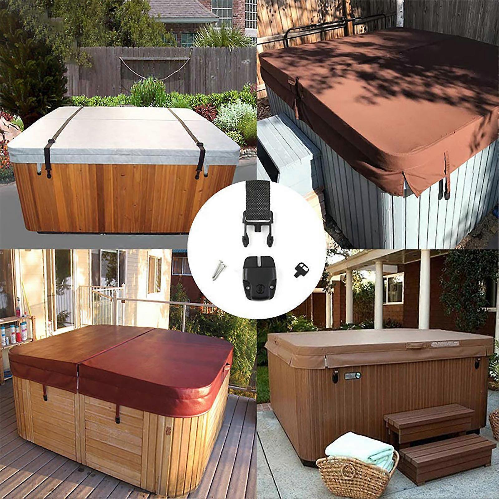 Tub Cover Hardware Clip Lock Kit Durable and Wear-resistant Clip Lock Kit for Spa Tub Covers and Hot Tub Covers