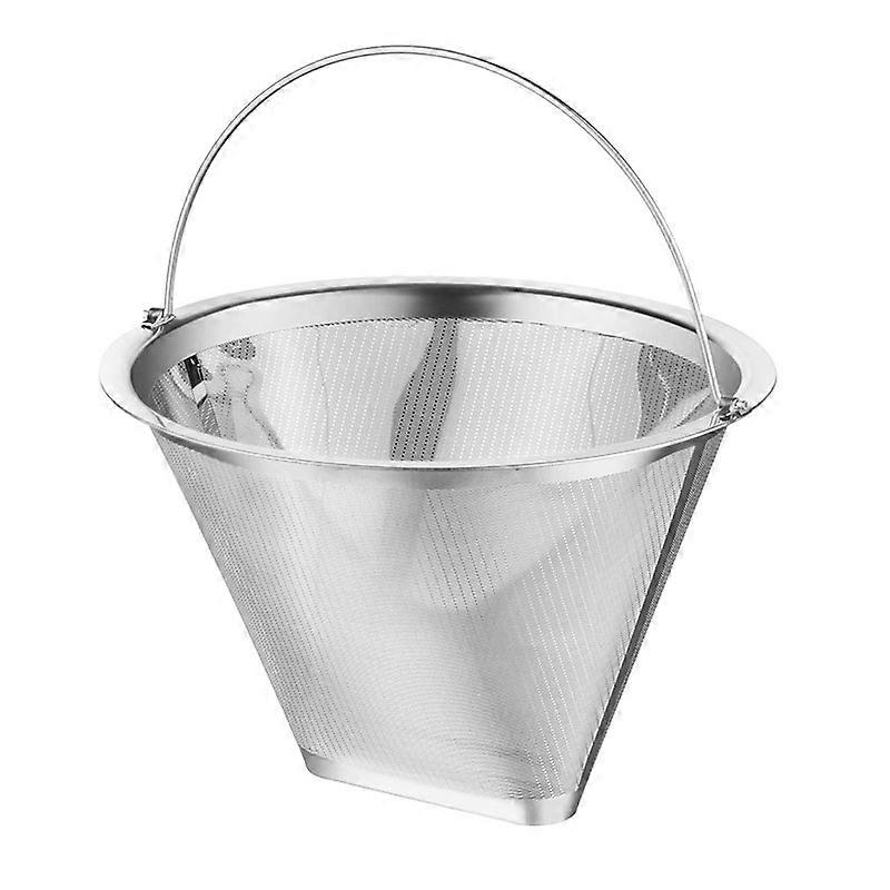 Cone Coffee Coffee Filter Reusable Stainless Steel Material with Handle