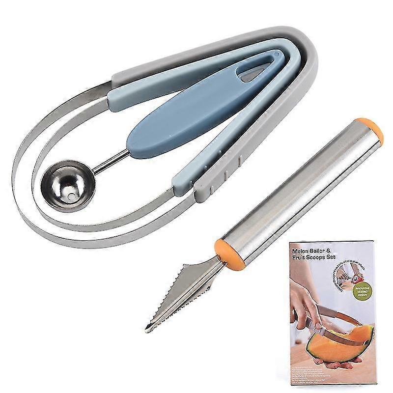 Quick Fruit Peeler Gadget Kitchen Tool Peeling Melon Spoon Multifunctional Kitchen Gadget Blueone Set