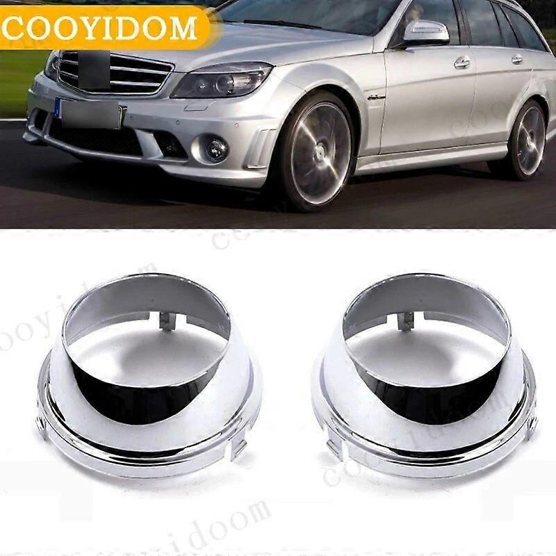 Foglight cover For Mercedes Benz C63 AMG 2008 2009 2010 2011 Front Bumper Fog Light Lamp Ring Frame Trim A2048851774 A2048851874