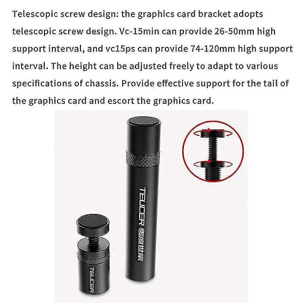 Graphics Card Gpu Holder Vertical Telescopic Rotating Stand Bracket Magnetic Gpu Video Card Holder