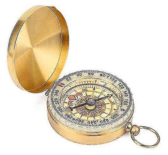 Waterproof Compass Flip-open With Luminous Numbers For Camping Hiking