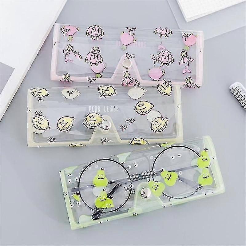 Eyewear cases holders transparent pvc eye glasses protection case