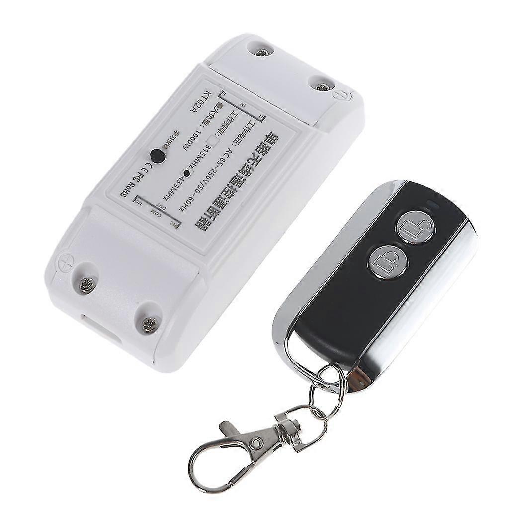 Ac85v-250v 50-60hz Single Light Lamp Switch Akj0272 With Single Channel Wireless Remote Control 433mhz Remote Receiver