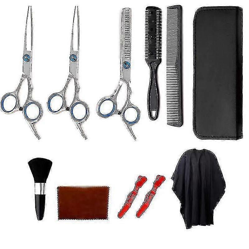 Professional Hair Cutting Scissors Set, 11 Pcs Haircut Scissors Kit