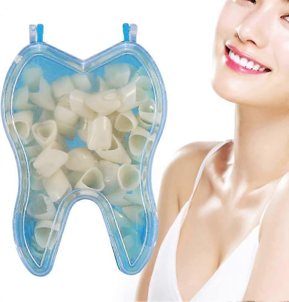 50pcs Teeth Crown, 2types Temporary Resistable Crown Of Teeth With Different Sizes Oral Care Anterior Crown(front Teeth)