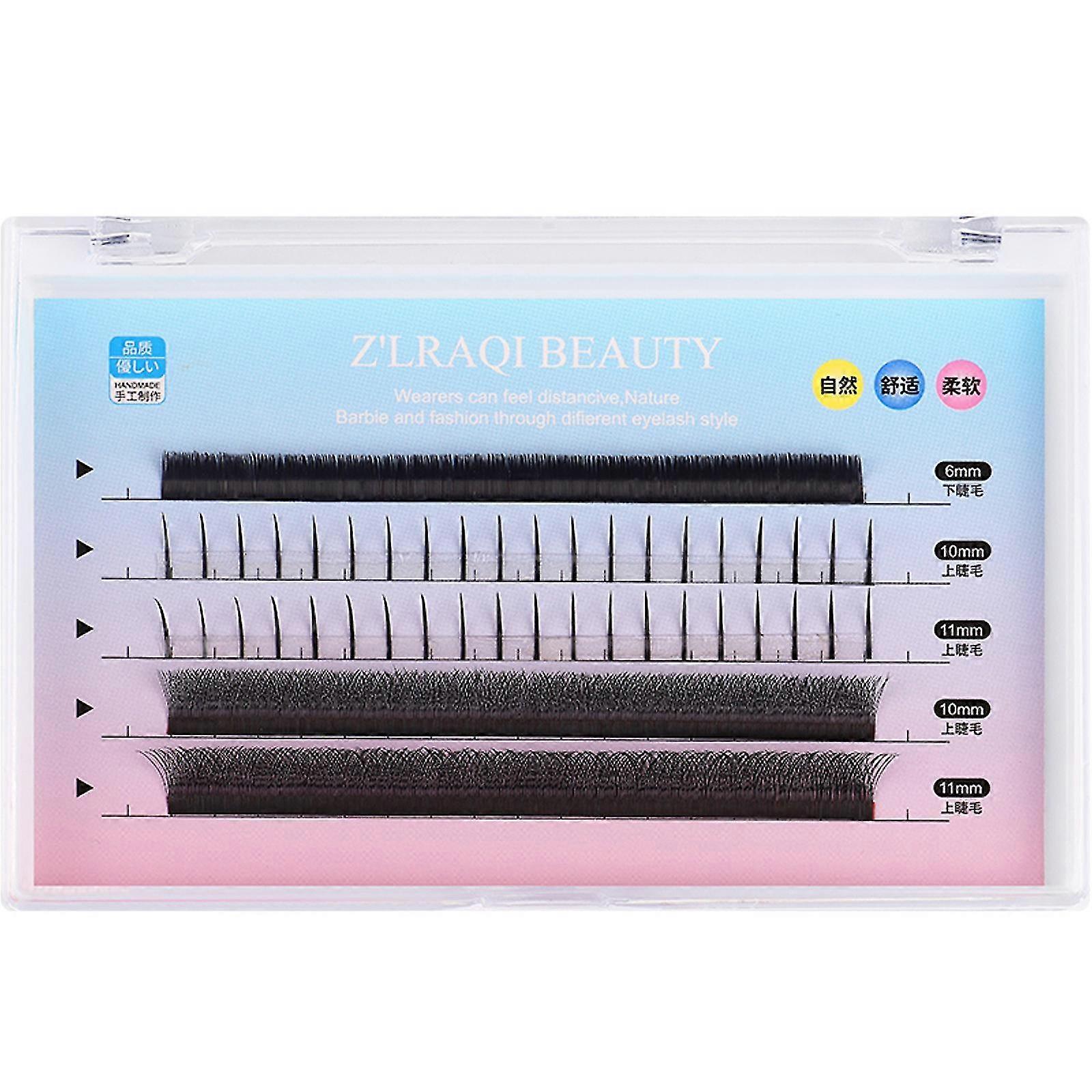Five Rows Of Mixed Natural False Eyelashes Self-grafting False Eyelashes