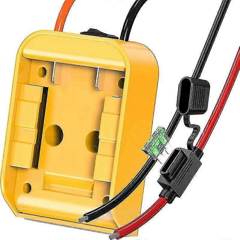 18v Battery Adapter With Switch Fuse Holder 12awg Wire And 30amp Fuses Kit For Diy Ride On Truck, R