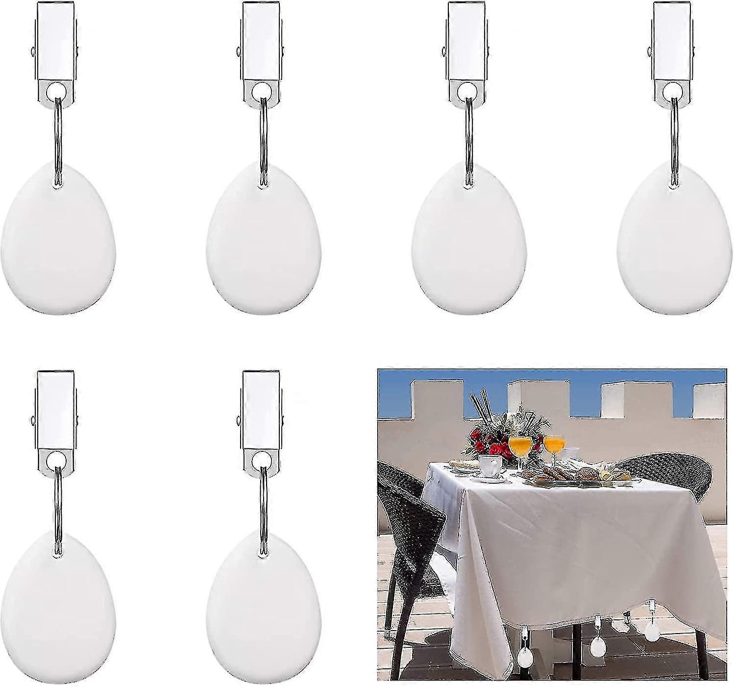 6pc Metal Tablecloth Clips For Table Decoration