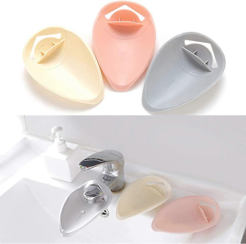3 Sink Faucet Extender,Plastic Sink Handle Extension(Pink,Grey,Beige)