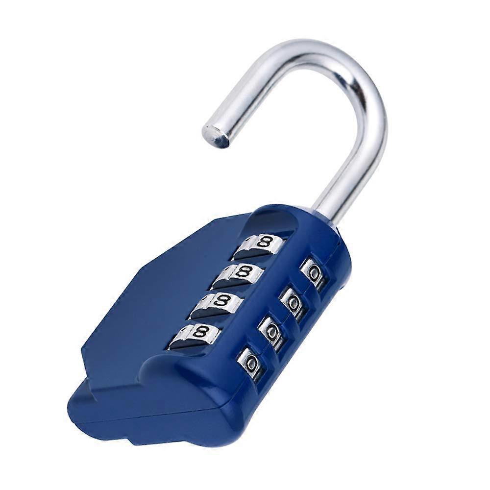 Combination Locker Padlock,4 Digit Coded Padlock,Gym Lock(Blue)