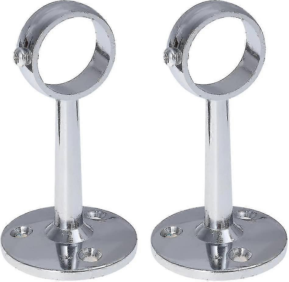 2 X Curtain Rod Holder Ceiling Wall 25 Mm