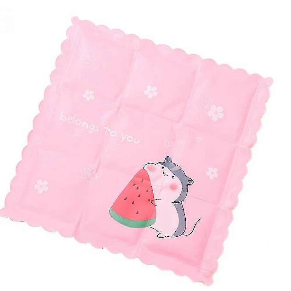 Sommer Eispad Kühlbedarf, Cartoon Eispad, Autositz (Pink)