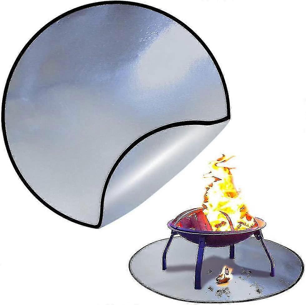 Fire Pit Mat 36 Polegadas Rodada Sob Grill Pad Fireproof Mat Outdoor Floor Lawn Deck Protetor
